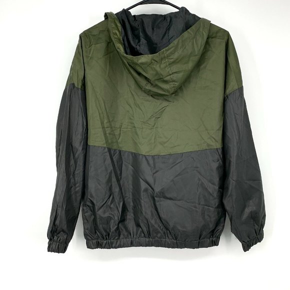 Beverly Hills Polo Club Jacket Green Black Hooded 1/4 Zip - Picture 7 of 11